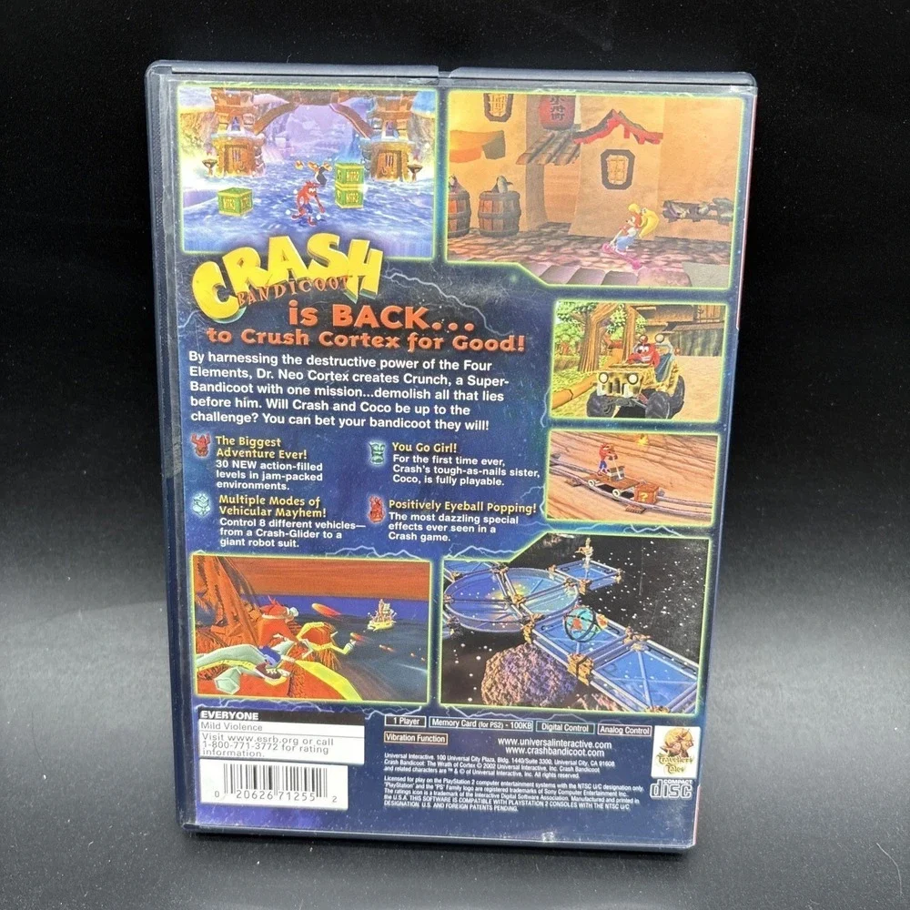 Crash Bandicoot The Wrath of Cortex PS2 2002 Disc Only No Manual Tested